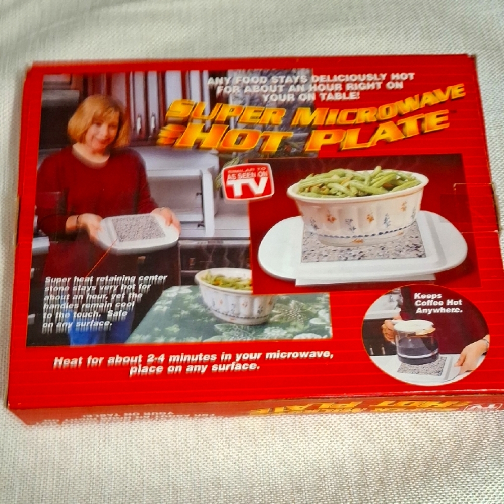 Super Microwave Hot Plate - Red